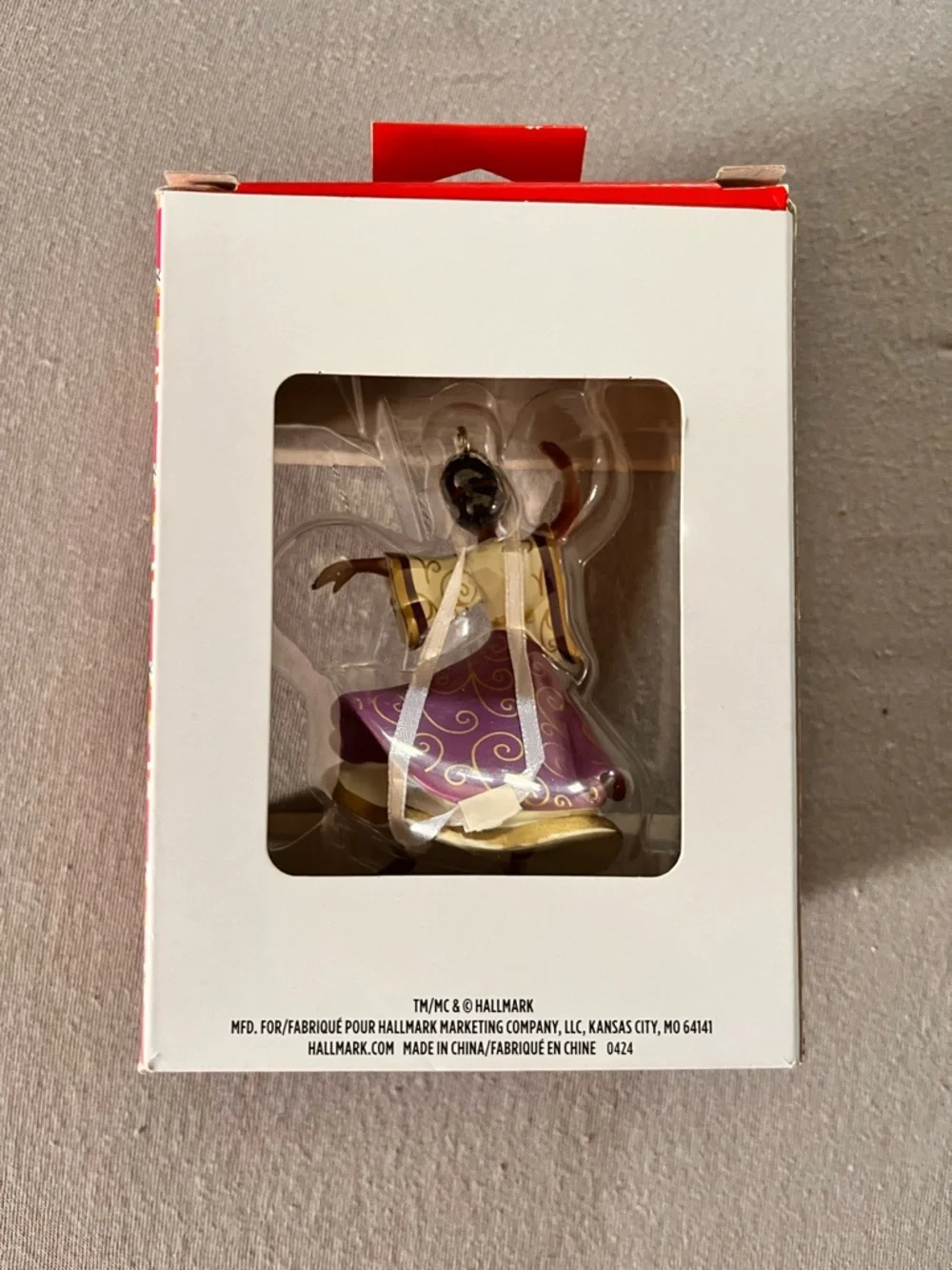 Hallmark Mahogany Praise Dancer Ornament — Purple, Cream & Gold